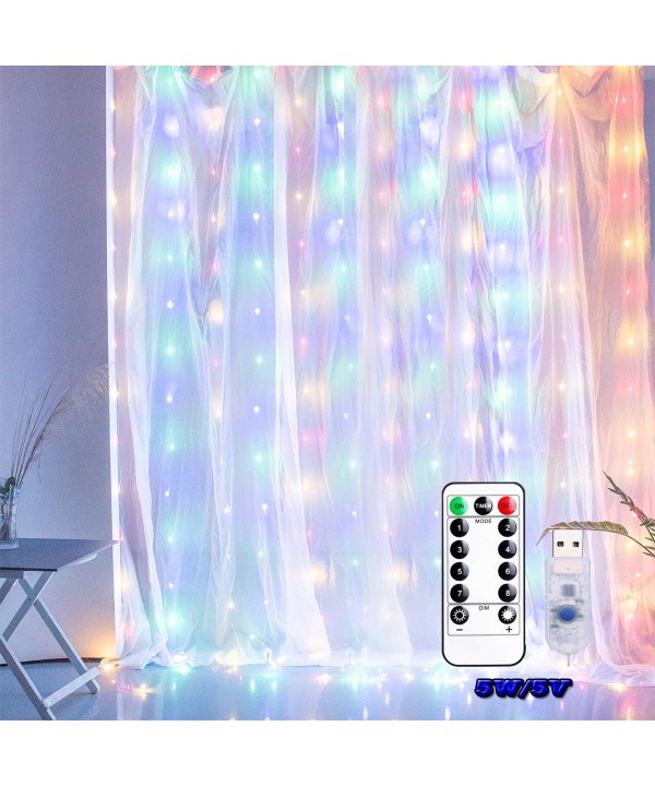 Alvinker Curtain Flashing Decorations Multicolour