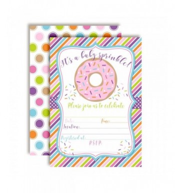 Themed Sprinkle Invitations Envelopes AmandaCreation