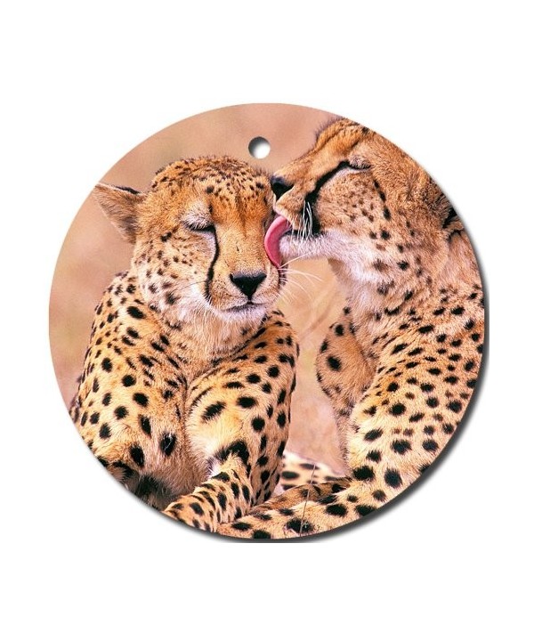 Cheetah Animal Ornament porcelain Christmas