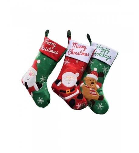 Christmas Stockings Family Santa Pockets