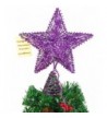 Purple Springy Star White Lights