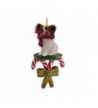 Papillon Candy Cane Christmas Ornament