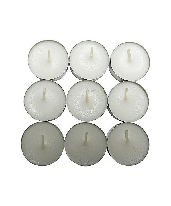 CandleNScent Unscented Tealight Candles White