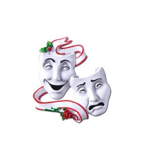 Theatre Masks Personalized Christmas Ornament