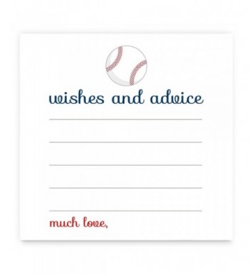 Baseball Baby Shower Advice Card