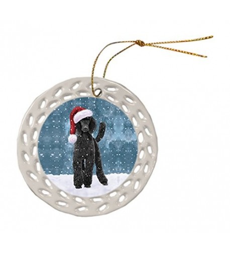 Doggie Day Poodle Christmas Ornament