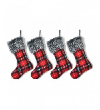 Welldone Buffalo Christmas Stockings Decoration