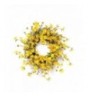 Melrose International Yellow Wreath 23 Inch