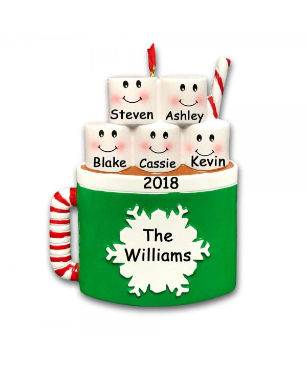 Personalized Marshmallow Family Christmas Ornament