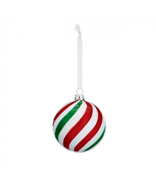 DEMDACO Peppermint Striped Christmas Ornament