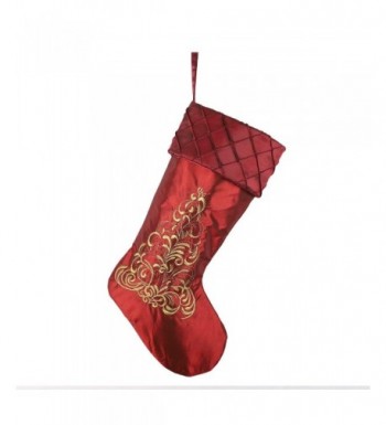 Alice Doria Burgundy Christmas Embroidered