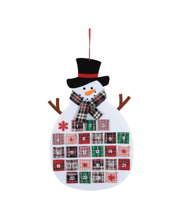 Home Plaid Snowman Calendar Long