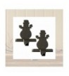 Iron Snowman Stocking Hanger Set