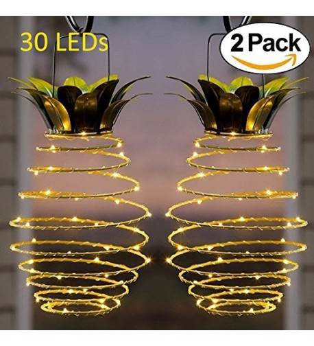 Adecorty Pineapple Hanging Lanterns Waterproof