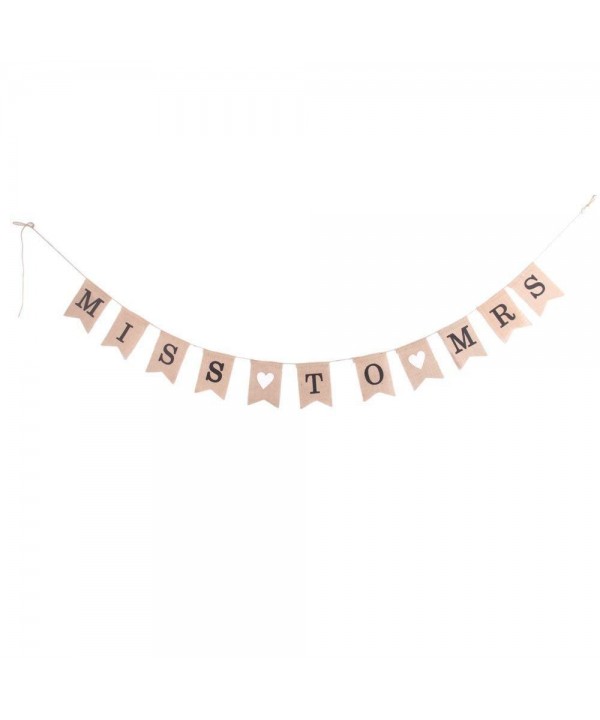 Burlap Banner Bunting Wedding Decoration