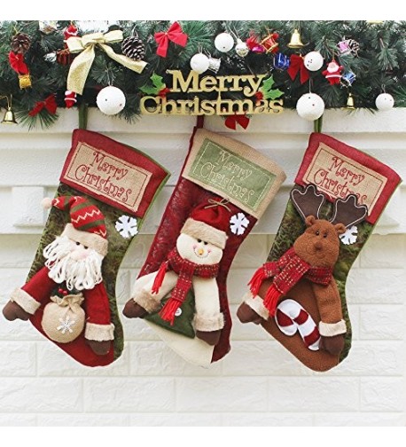 Christmas Stockings Reindeer Xmas Decorative Ornaments