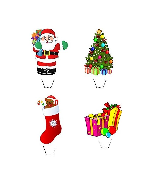 Christmas Collection Edible Stand toppers
