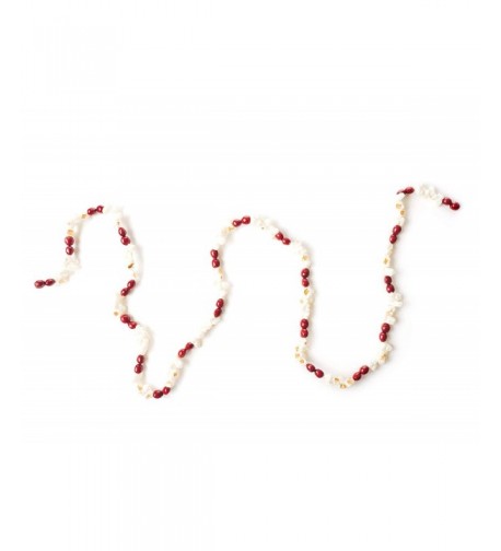 Popcorn Cranberry Plastic Garland Feet