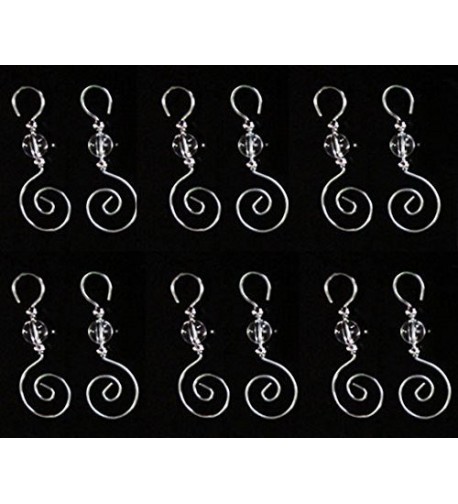 Swirled Beaded Christmas Ornament Decorations