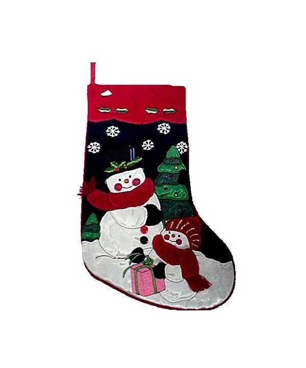 Gorgeous Christmas Holiday Stocking Snowmen