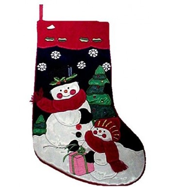 Gorgeous Christmas Holiday Stocking Snowmen