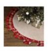 Christmas Ruffle Burlap Holiday Decorations