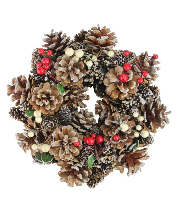 Northlight Cones Berries Christmas Wreath