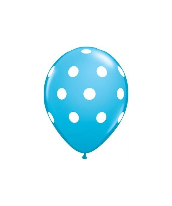 Light Blue Polka Balloons Pack