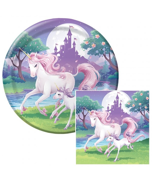 Unicorn Fantasy Birthday Napkins Plates