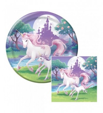 Unicorn Fantasy Birthday Napkins Plates