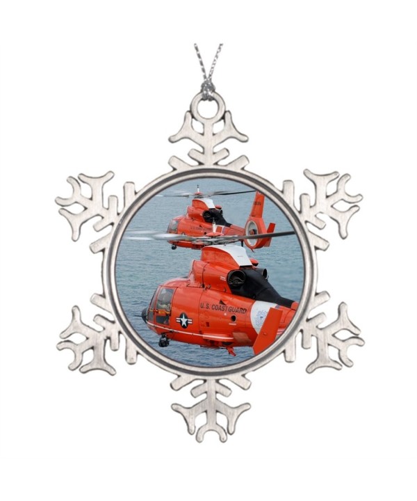 Decorated Helicopters Snowflake Ornaments Helicopter