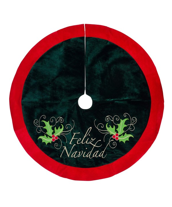 Velvet Feliz Navidad Christmas Skirt