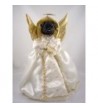 Pug Black Angel Tree Topper