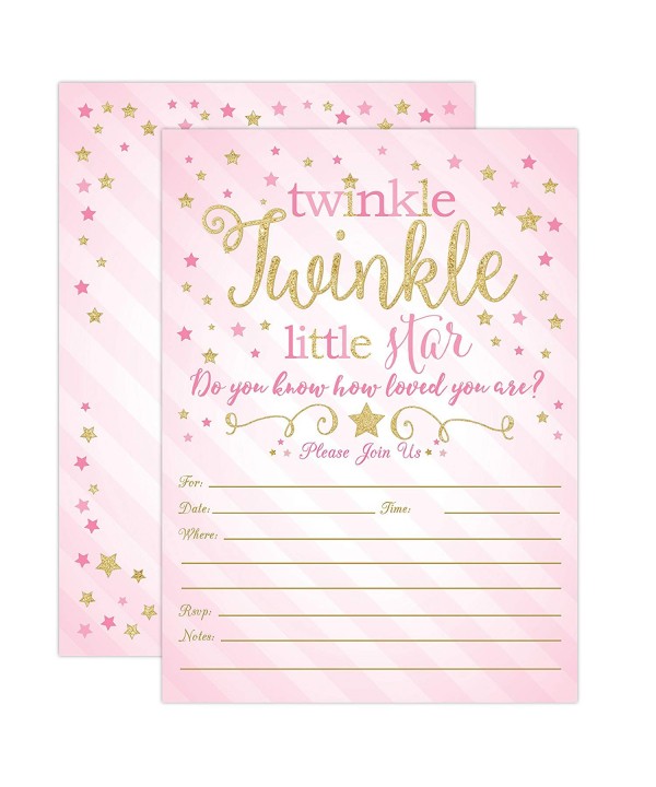 Twinkle Little Invitations Invites Envelopes