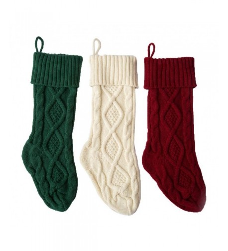 SherryDC Crochet Christmas Stockings Decorations
