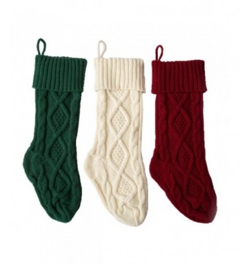 SherryDC Crochet Christmas Stockings Decorations