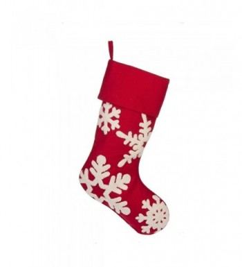 Winter Snowflak Polyester Christmas Stocking