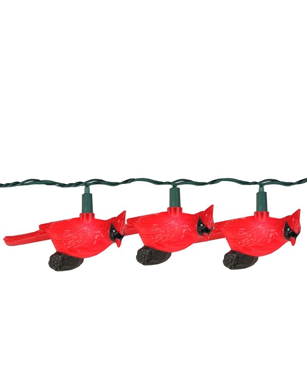 Festive Cardinal Novelty Christmas Lights