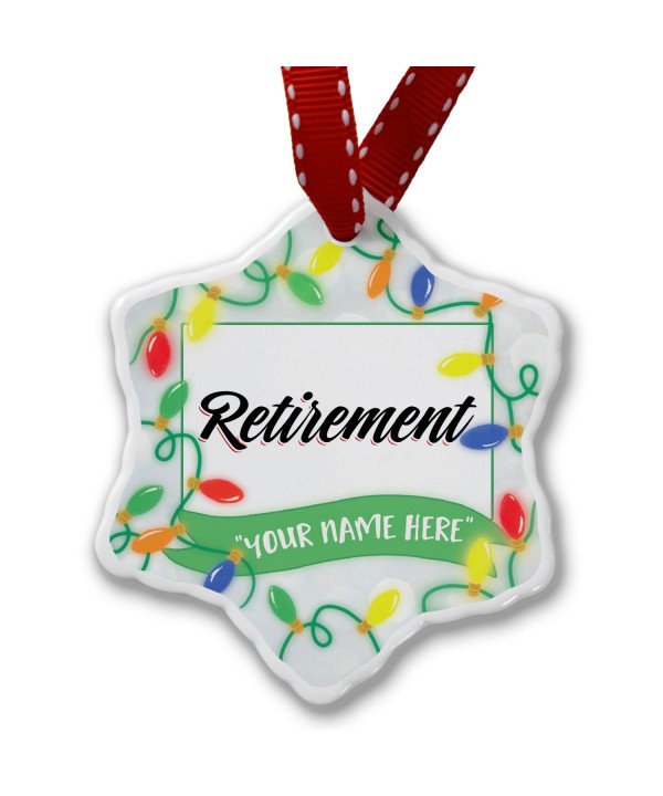 NEONBLOND Personalized Christmas Lettering Retirement