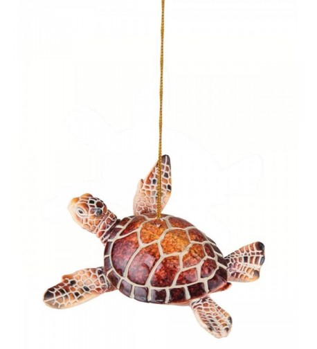 Cozumel Turtle Hanging Christmas Ornament