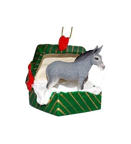 Donkey Gift Box Christmas Ornament