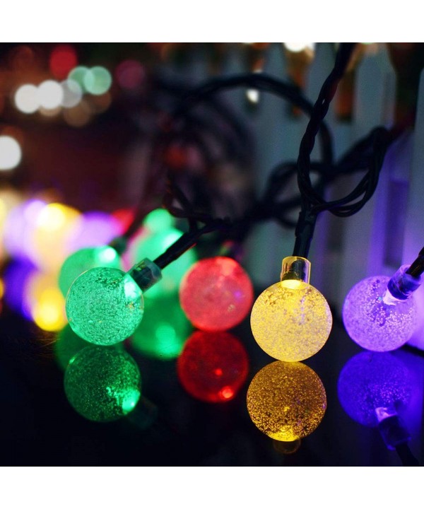 Solar String Lights 7m Waterproof Crystal