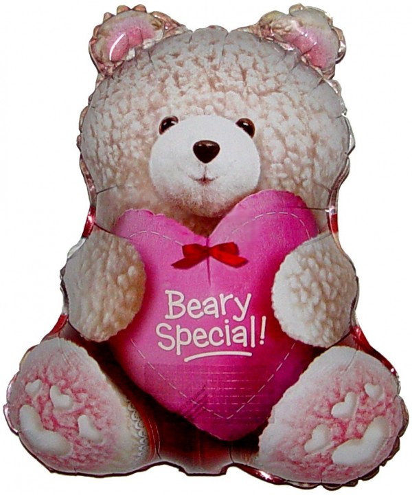 BEARY SPECIAL BOY BEAR BALLOONPINK