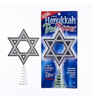 Kurt Adler Sparkling Hanukkah Plastic