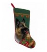 German Shepherd Needlepoint Christmas Stocking