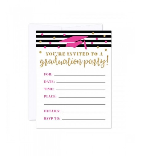 Andaz Press Glittering Graduation Invitations