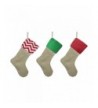 Pieces Burlap Christmas Stockings Decoration