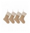 Mehome Christmas Stocking Burlap Decorations