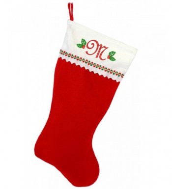 Monogrammed Me Embroidered Christmas Stocking