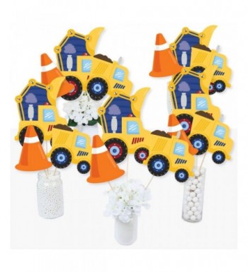 Construction Truck Birthday Centerpiece Toppers
